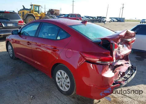 2017 Hyundai Elantra Se из США, поврежденный, VIN 5NPD74LF3HH077948